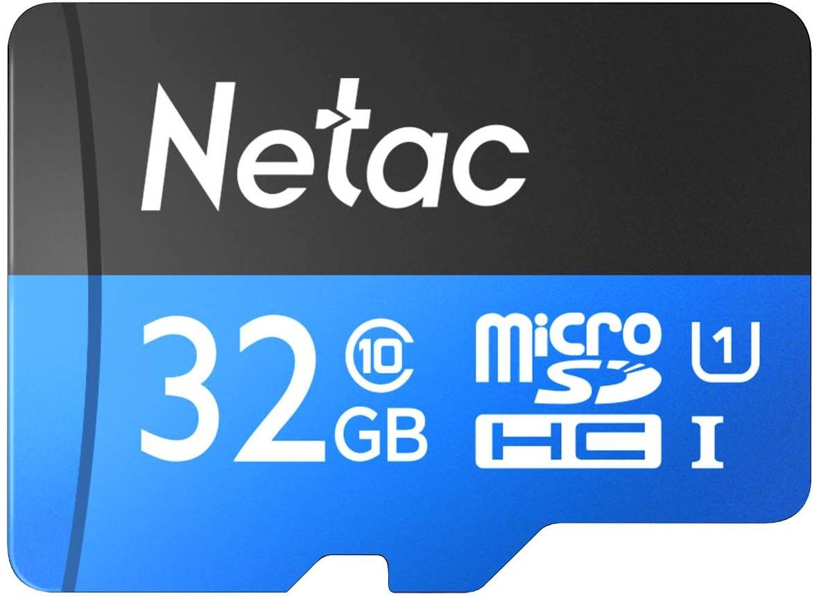 Флеш карта microSDXC 32Gb Class10 Netac NT02P500STN-032G-R P500 + adapter