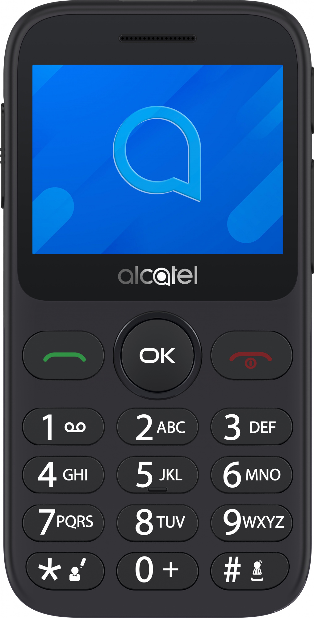 Мобильный телефон Alcatel 2020X серый моноблок 1Sim 2.4" 240x320 Thread-X 2Mpix GSM900/1800 GSM1900 FM microSD max32Gb