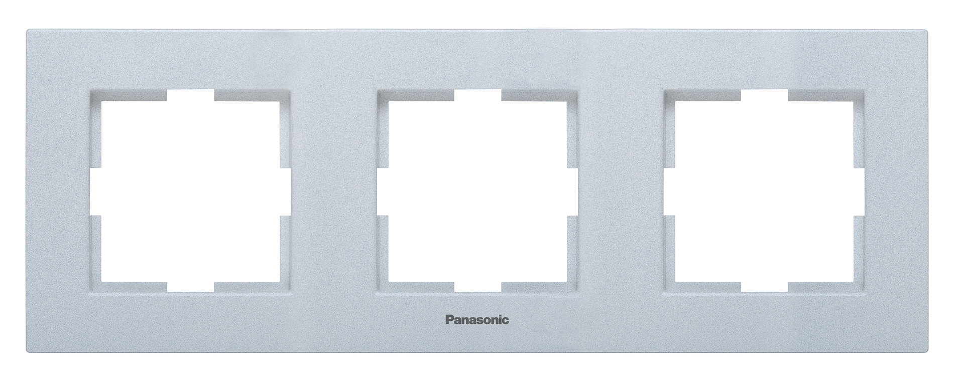 Рамка Panasonic Karre Plus WKTF08032SL-RU 3x горизонтальный монтаж пластик серебро (упак.:1шт)