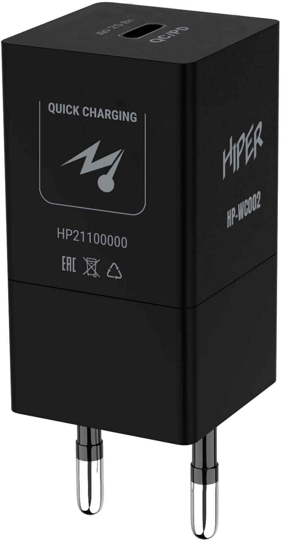 Сетевое зар./устр. Hiper HP-WC002 PD+QC черный