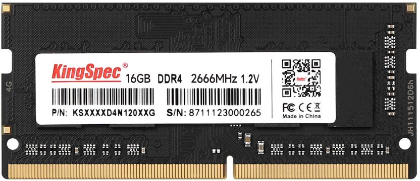 Память DDR4 16Gb 2666MHz Kingspec KS2666D4N12016G RTL SO-DIMM 204-pin 1.35В