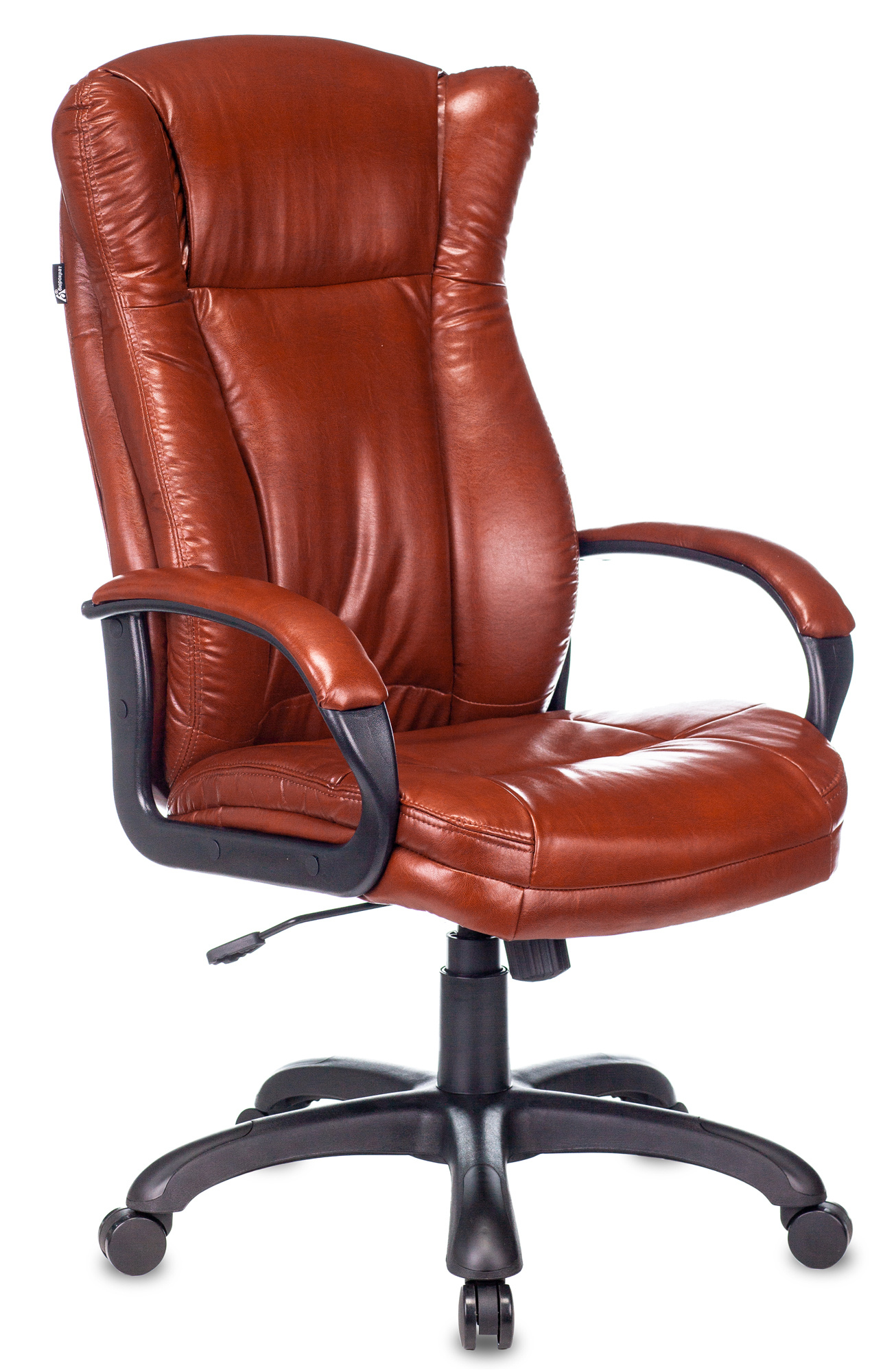Кресло руководителя Бюрократ CH-879N коричневый Boroko-37 искусственная кожа крестовина пластик