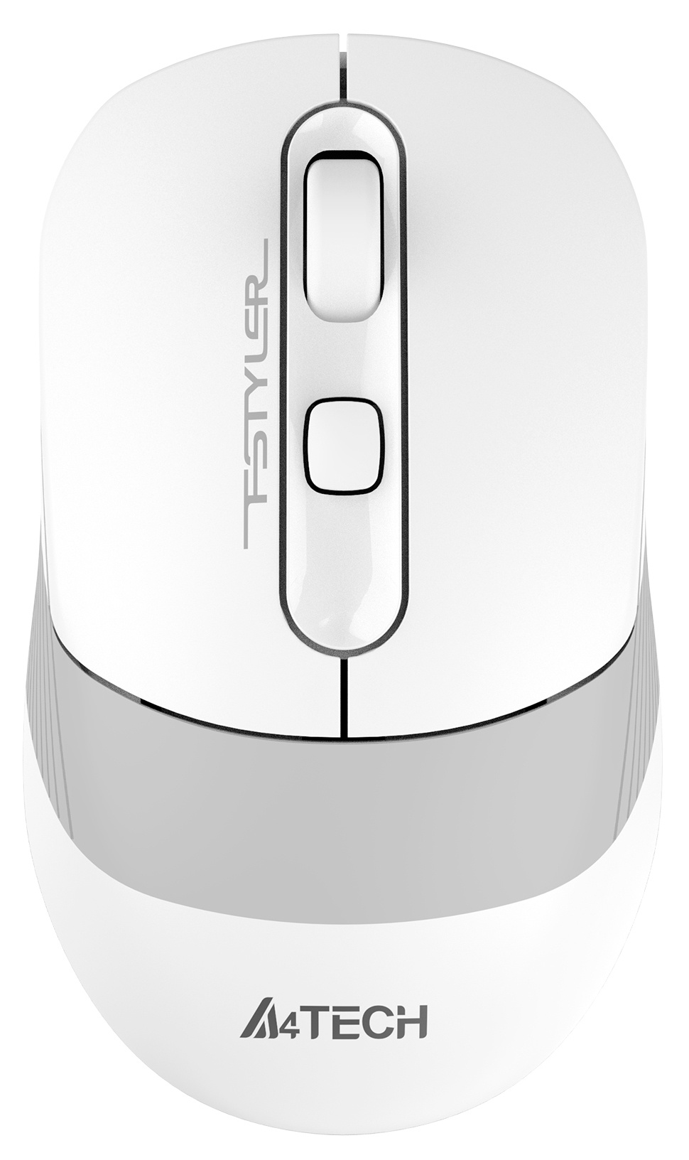 Мышь A4Tech Fstyler FB10C белый/серый оптическая (2400dpi) беспроводная BT/Radio USB (4but)