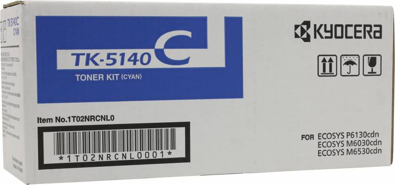 Картридж лазерный Kyocera 1T02NRCNL0 TK-5140C голубой (5000стр.) для Kyocera Ecosys M6030cdn/M6530cdn/P6130cdn