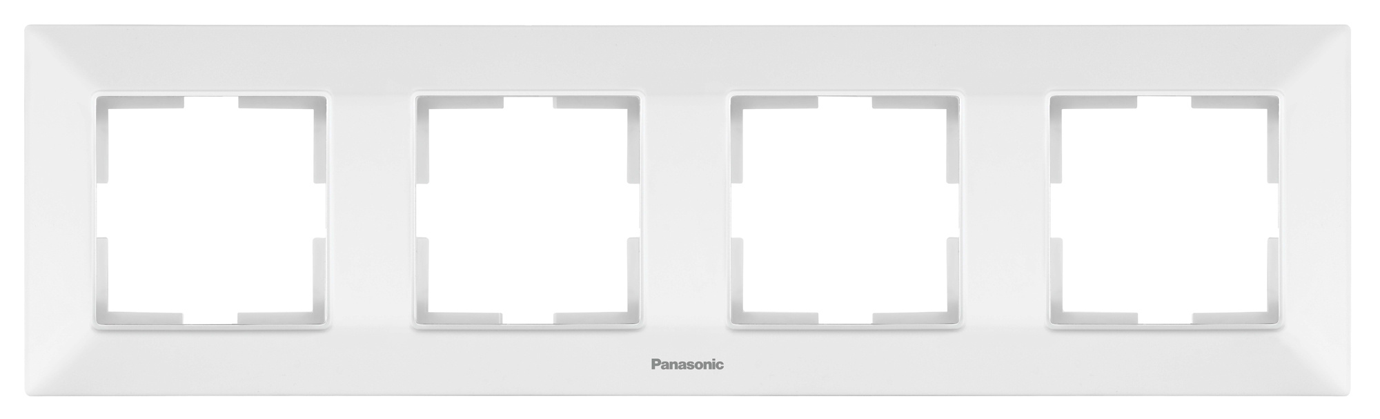 Рамка Panasonic Arkedia Slim WNTF08042WH-RU 4x горизонтальный монтаж пластик белый (упак.:1шт)