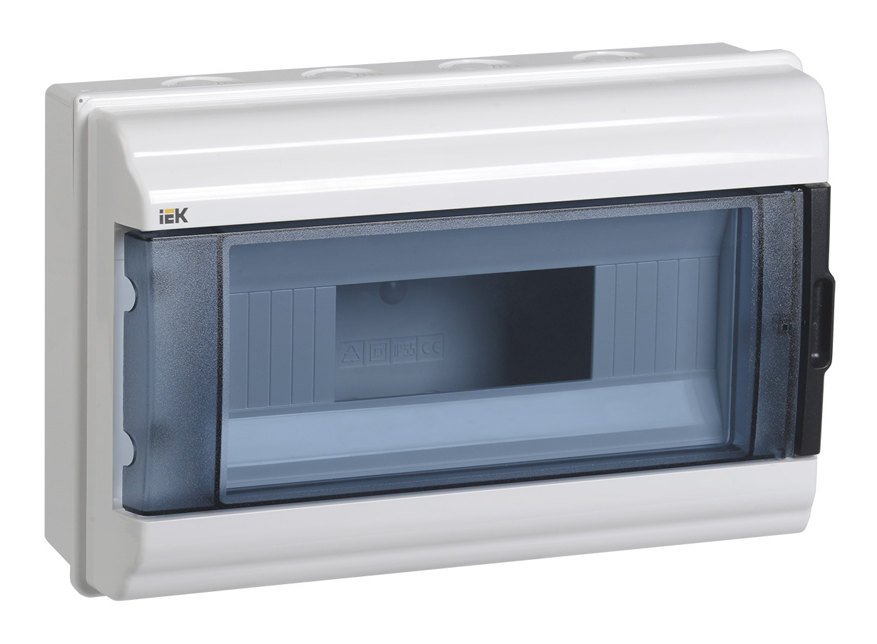 Щит распределительный IEK MKP72-N3-12-55 КМПн-12 IP55 для установки модульных устройств навесной 306мм 108мм 198мм 660B 12мод. пластик IP55 белый (упак.:1шт)