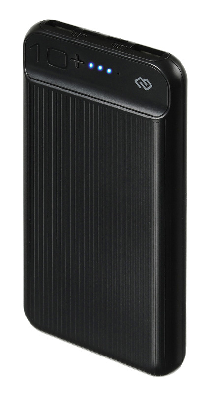 Мобильный аккумулятор Digma DG-10000-3U 10000mAh 3A 3xUSB черный (DG-10000-3U-BK)