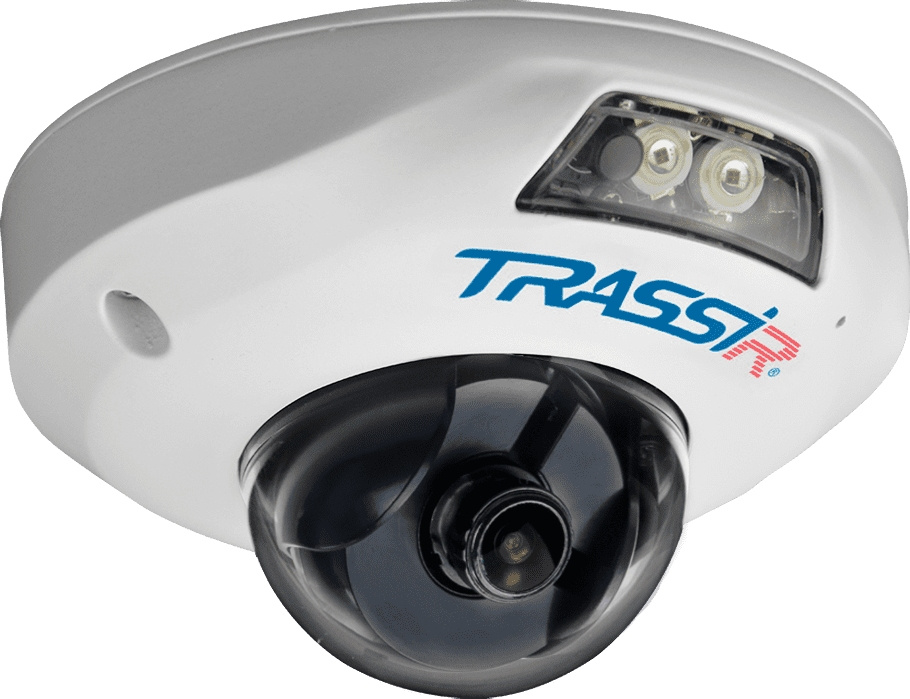 Видеокамера IP Trassir TR-D4121IR1 3.6-3.6мм цветная корп.:белый