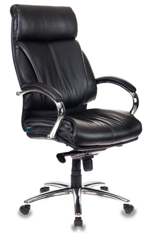 Кресло руководителя Бюрократ T-9904SL черный эко.кожа крестовина металл хром