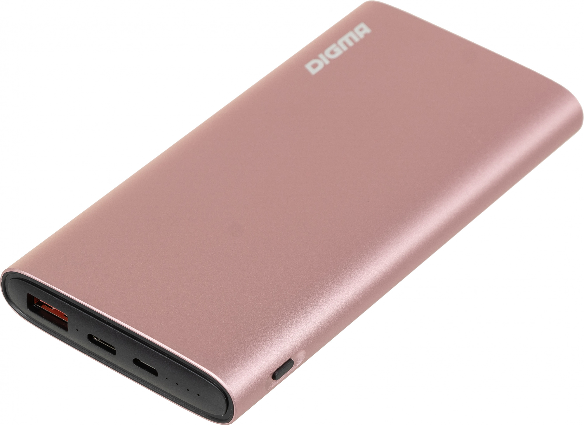 Мобильный аккумулятор Digma DGPF10F 10000mAh 3A QC PD 20W 1xUSB розовый (DGPF10F20APN)
