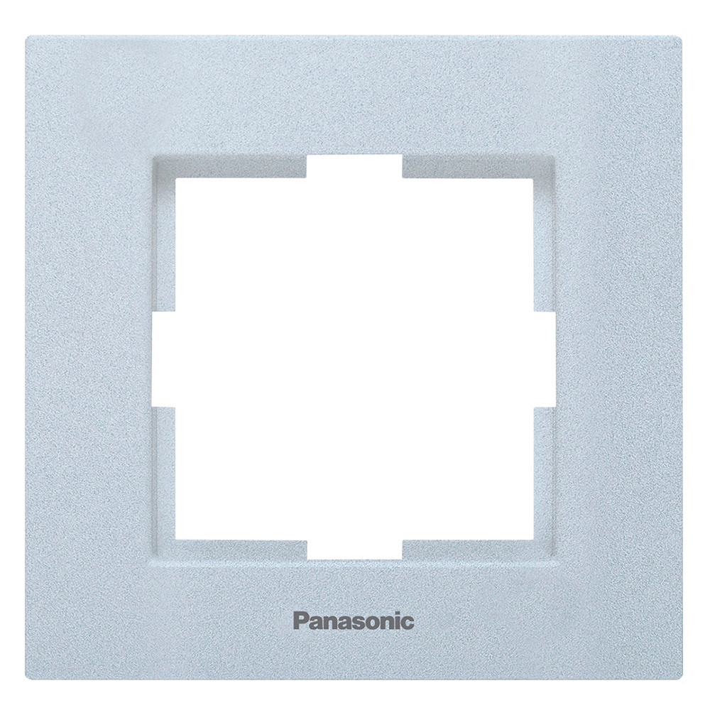 Рамка Panasonic Karre Plus WKTF08013AS-RU декоративная 1x металл серебро (упак.:1шт)