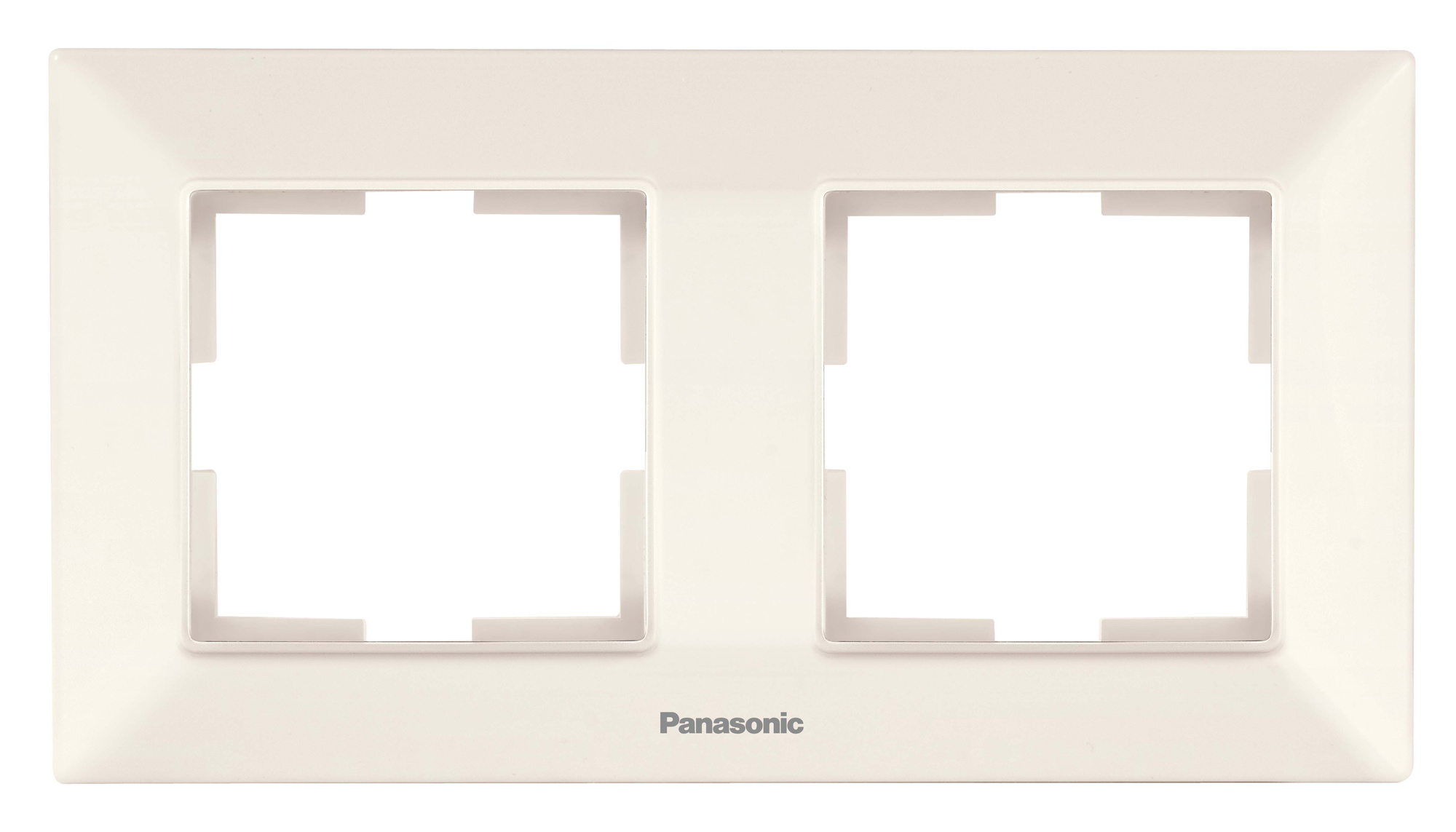 Рамка Panasonic Arkedia Slim WNTF08022BG-RU 2x горизонтальный монтаж пластик бежевый (упак.:1шт)
