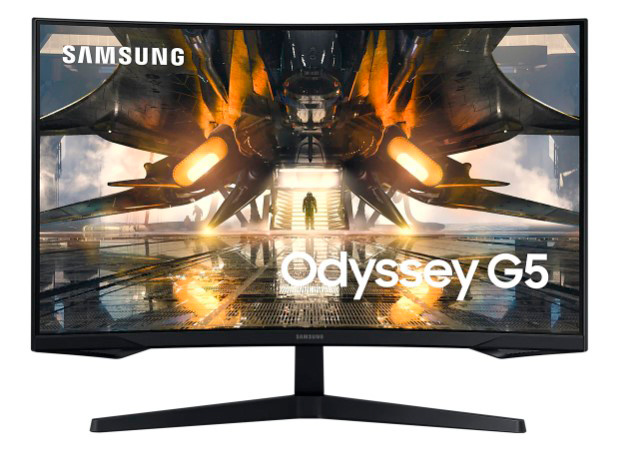 Монитор Samsung 32" Odyssey G5 S32AG552EI черный VA LED 3ms 16:9 HDMI матовая 2500:1 300cd 178гр/178гр 2560x1440 DisplayPort WQHD 5.7кг