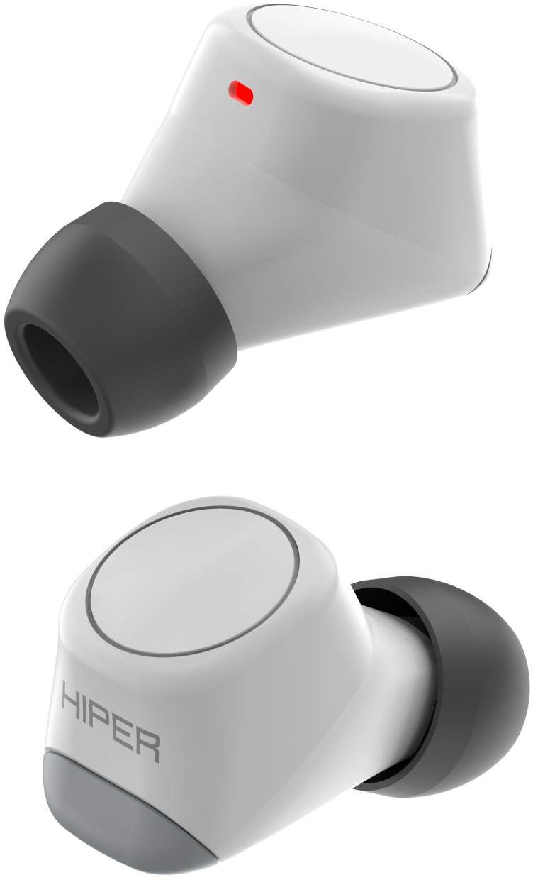 Гарнитура вкладыши Hiper TWS Smart IoT M1 серый беспроводные bluetooth в ушной раковине (HTW-M10)