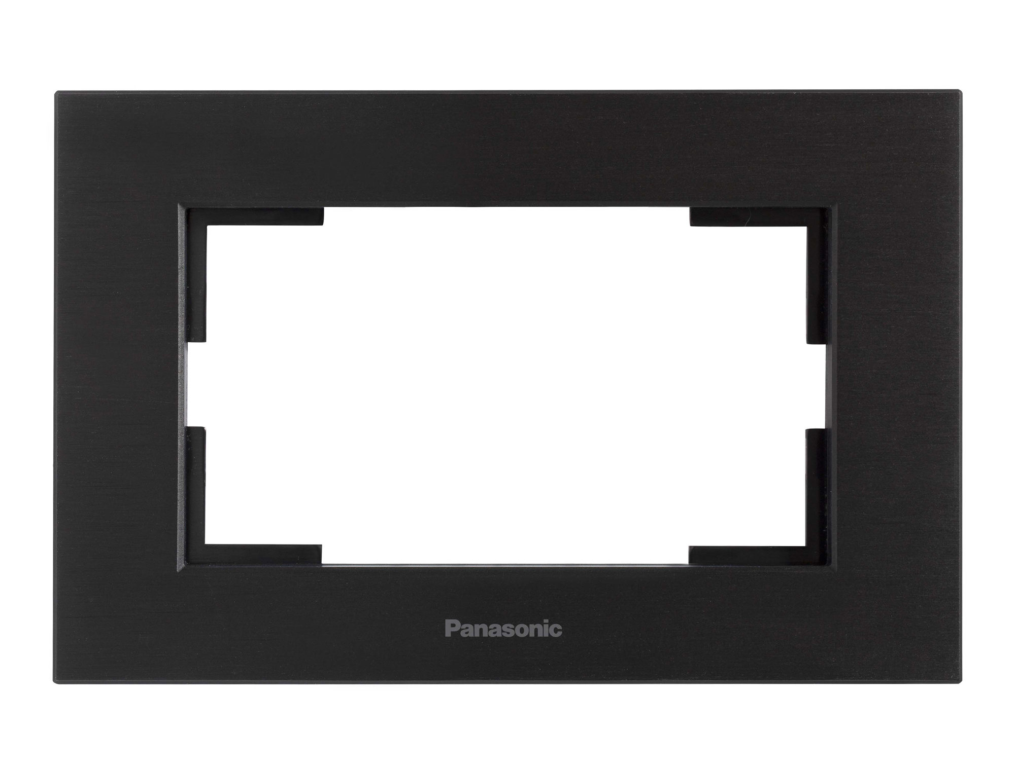 Рамка Panasonic Karre Plus WKTF08093AB-RU 2x горизонтальный монтаж металл черный (упак.:1шт)