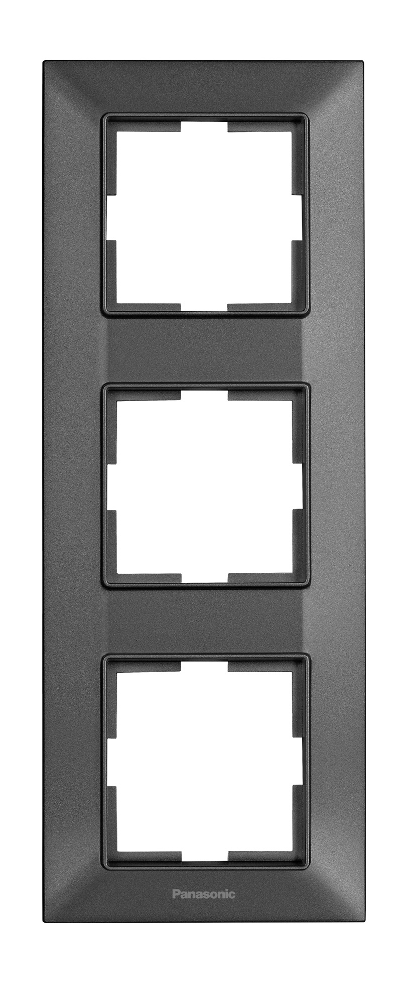 Рамка Panasonic Arkedia Slim WNTF08132DG-RU 3x вертикальный монтаж пластик дымчатый (упак.:1шт)