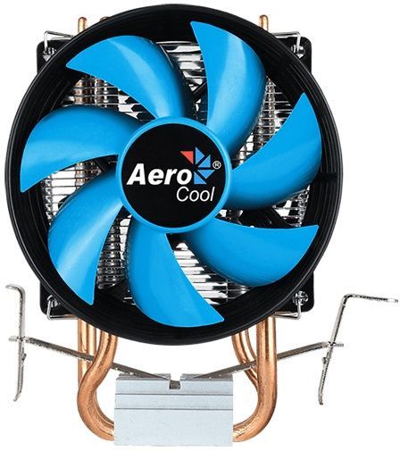 Устройство охлаждения(кулер) Aerocool Verkho 2 Dual Soc-FM2+/AM2+/AM3+/AM4/1150/1151/1155/2011/ 4-pin 15-25dB Al+Cu 120W 370gr Ret