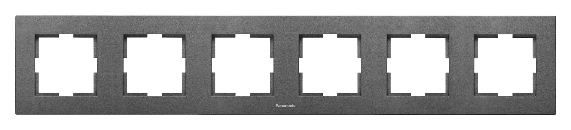 Рамка Panasonic Karre Plus WKTF08062DG-RU 6x горизонтальный монтаж пластик дымчатый (упак.:1шт)