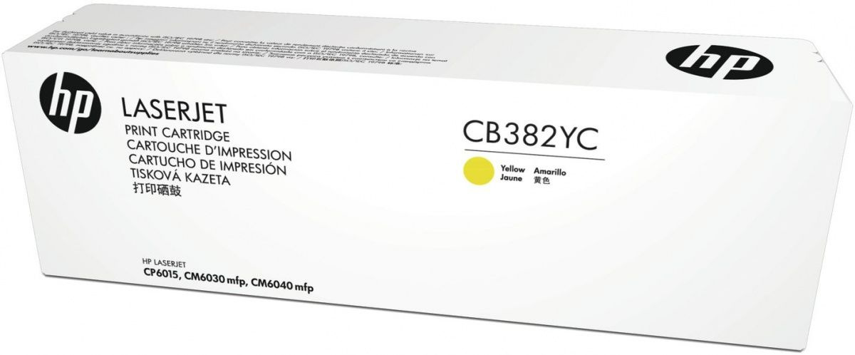 Картридж лазерный HP 824A CB382YC желтый (25000стр.) для HP CLJ CM6030/CM6040 (техн.упак)