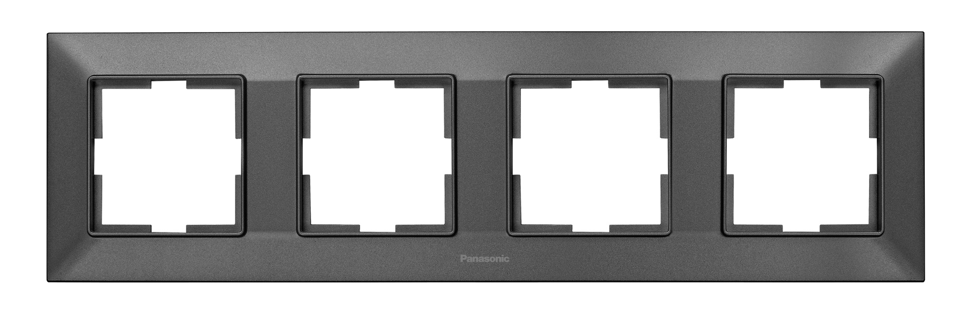 Рамка Panasonic Arkedia Slim WNTF08042DG-RU 4x горизонтальный монтаж пластик дымчатый (упак.:1шт)
