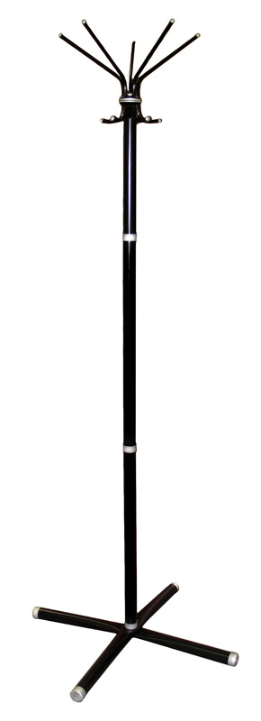 Вешалка напольная Титан Классикс-С 0110 черный основание крестовина наконечники черный крючки двойные метал.
