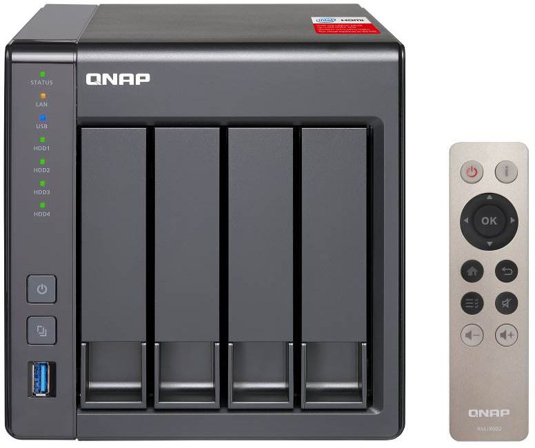 Сетевое хранилище NAS Qnap Original D4 PRO (REV. B) 4-bay настольный Celeron J1900