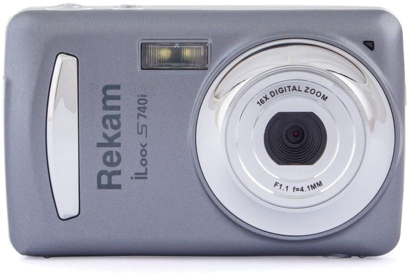 Фотоаппарат Rekam iLook S740i черный 21Mpix 2.7" 720p SDHC/MMC CMOS IS el/Li-Ion