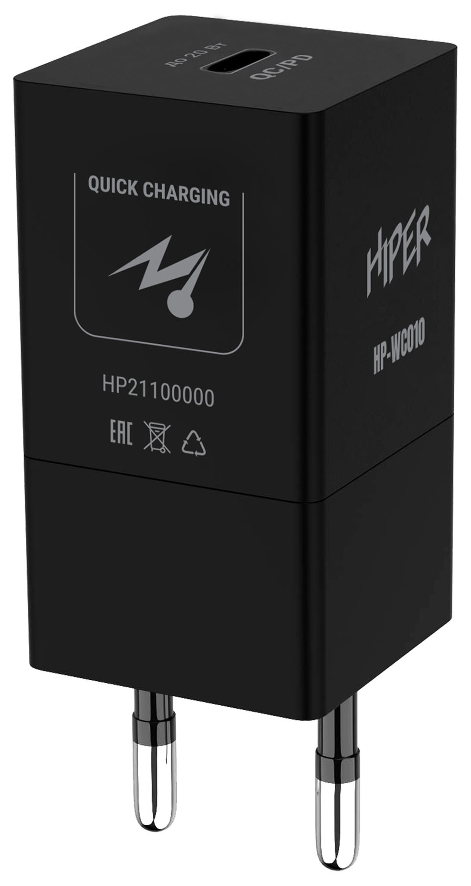 Сетевое зар./устр. Hiper HP-WC010 PD+QC черный