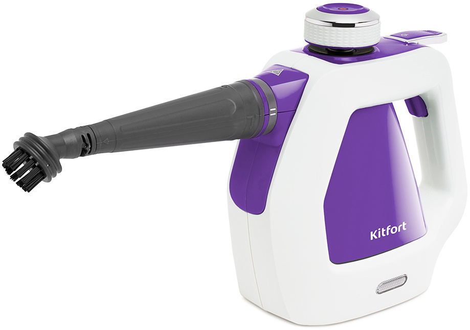 Пароочиститель ручной Kitfort KT-918-4 1000Вт фиолетовый/белый