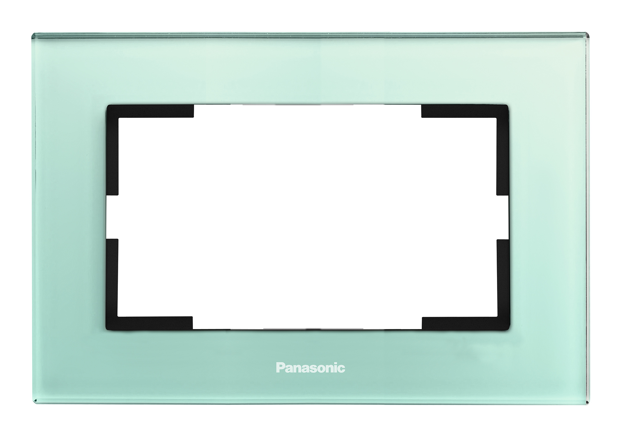 Рамка Panasonic Karre Plus WKTF08093GB-RU 2x горизонтальный монтаж стекло зеленый (упак.:1шт)