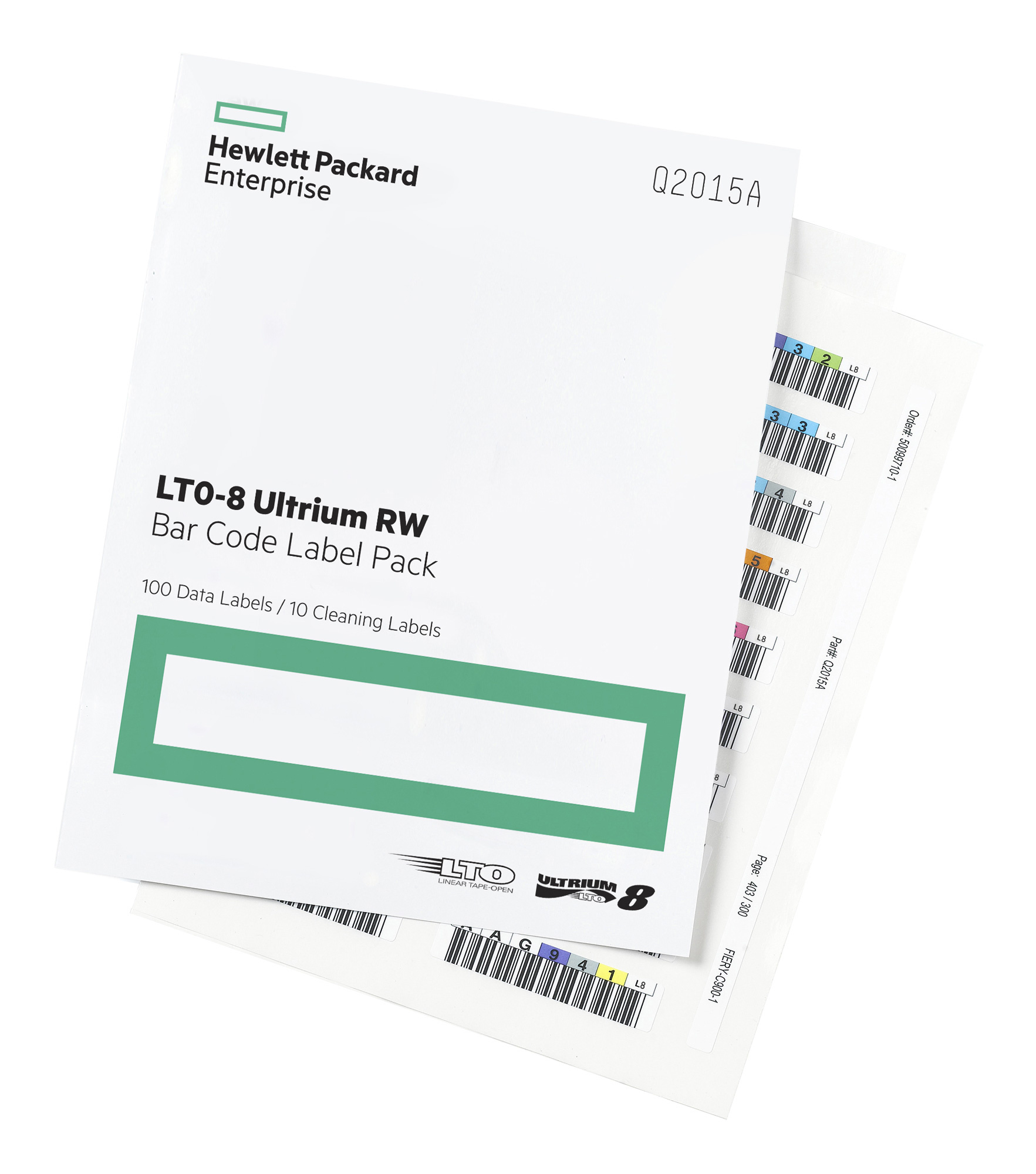 Наклейка HPE Q2015A LTO-8 Ultrium RW Bar Code Label Pack