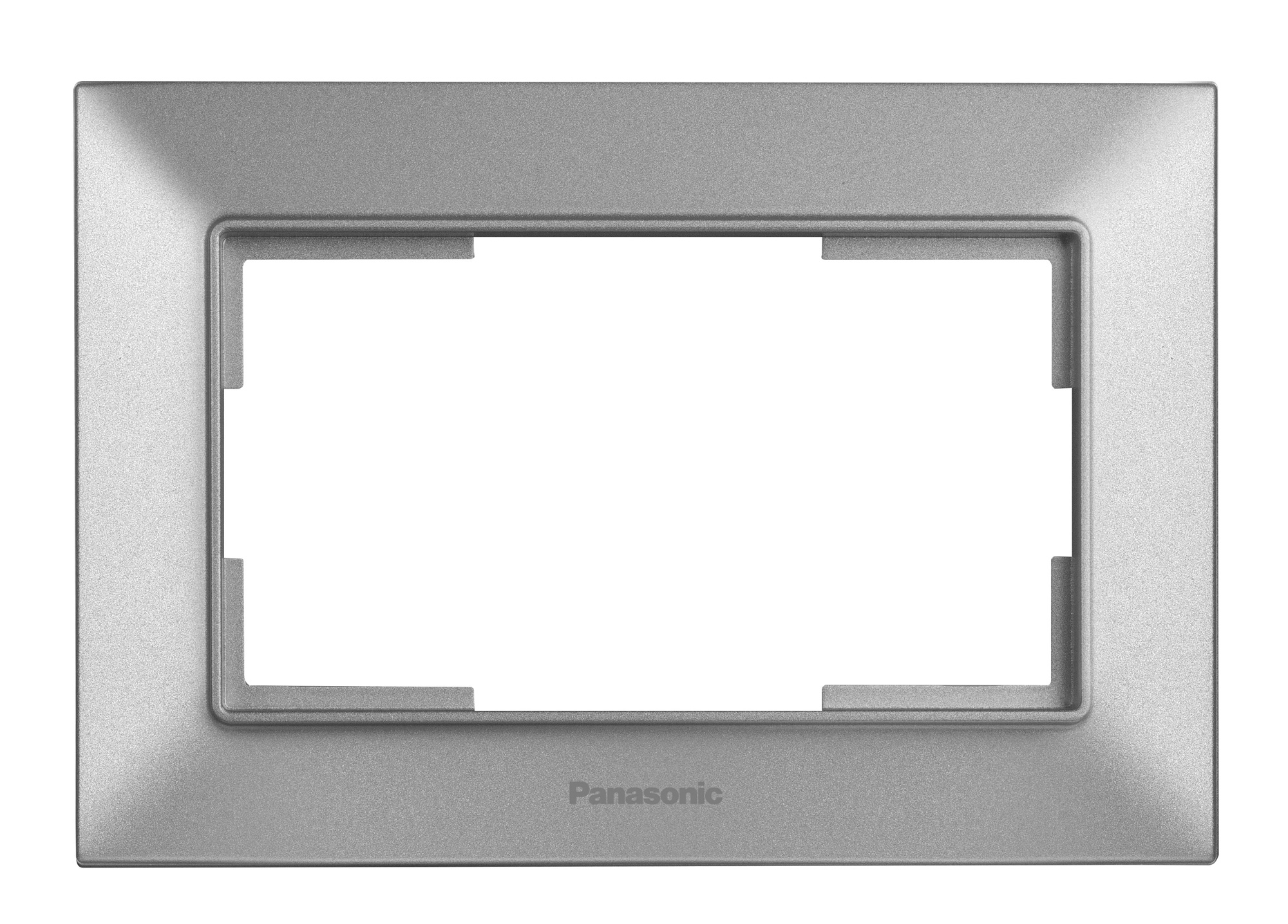 Рамка Panasonic Arkedia Slim WNTF08092SL-RU декоративная 1x пластик серебро (упак.:1шт)