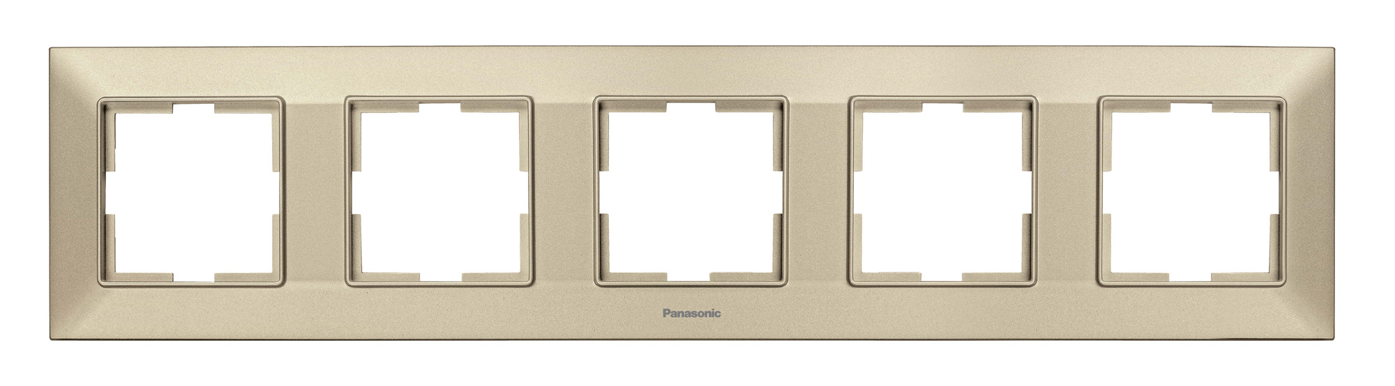 Рамка Panasonic Arkedia Slim WNTF08052BR-RU 5x горизонтальный монтаж пластик бронза (упак.:1шт)