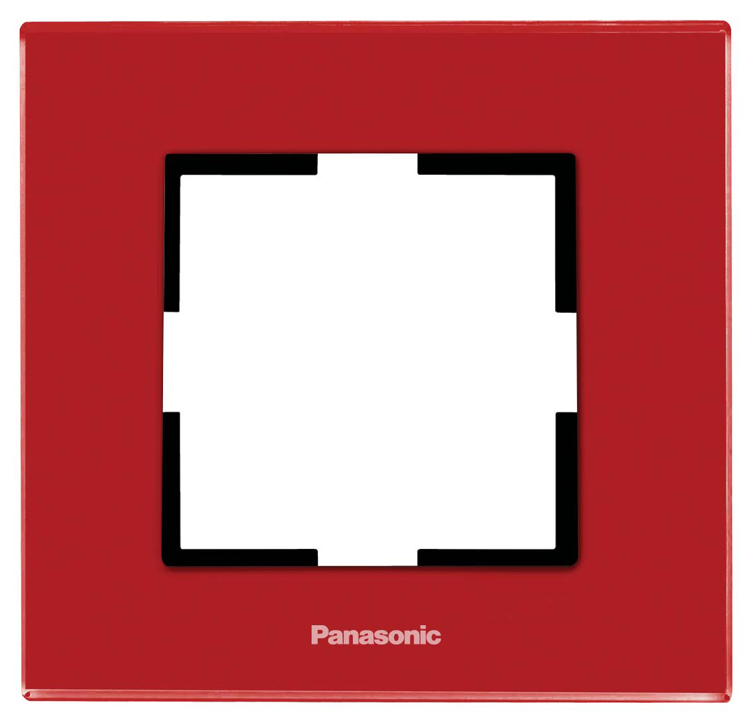 Рамка Panasonic Karre Plus WKTF08013GC-RU декоративная 1x стекло бордовый (упак.:1шт)
