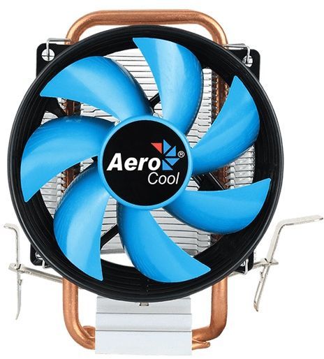 Устройство охлаждения(кулер) Aerocool Verkho 1-3P Soc-AM4/1151/1200 3-pin 28dB Al+Cu 100W 280gr Ret