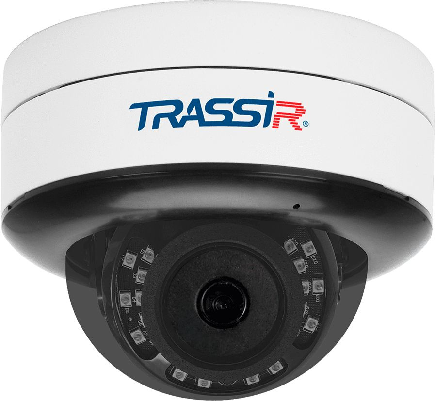 Видеокамера IP Trassir TR-D3121IR2 v6 2.8 2.8-2.8мм цветная корп.:белый