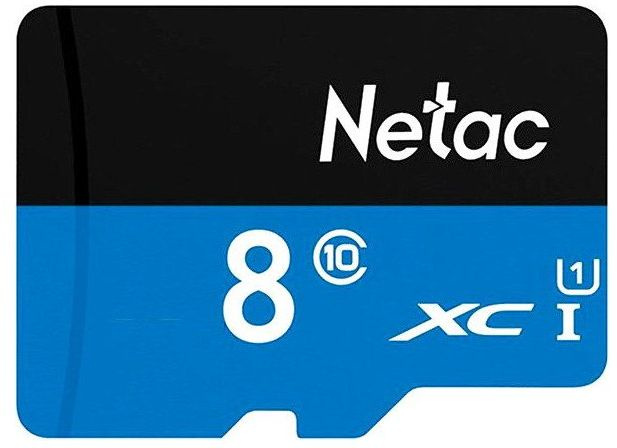 Флеш карта microSDHC 8Gb Class10 Netac NT02P500STN-008G-S P500