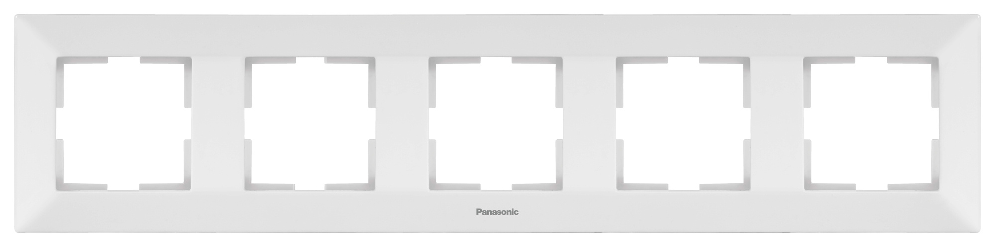 Рамка Panasonic Arkedia WMTF08052WH-RU 5x горизонтальный монтаж пластик белый (упак.:1шт)