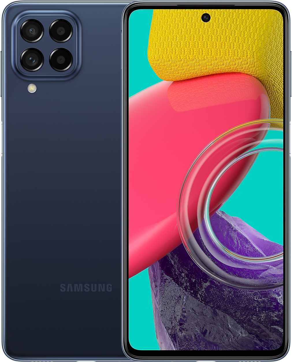 Смартфон Samsung SM-M536 Galaxy M53 256Gb 8Gb синий моноблок 3G 4G 6.7" 1080x2400 Android 11 108Mpix 802.11 a/b/g/n/ac NFC GPS GSM900/1800 GSM1900 TouchSc