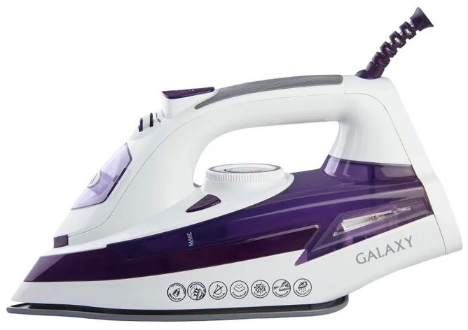 Утюг Galaxy Line GL 6106 белый/фиолетовый