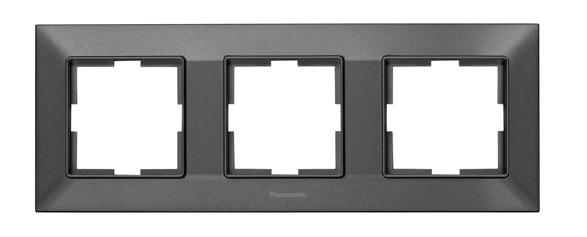 Рамка Panasonic Arkedia Slim WNTF08032DG-RU 3x горизонтальный монтаж пластик дымчатый (упак.:1шт)