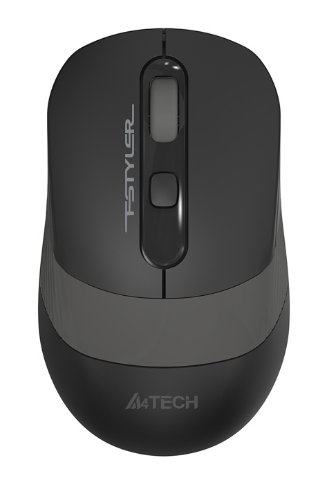 Мышь A4 Fstyler FG10 черный/серый оптическая (2000dpi) беспроводная USB (4but)