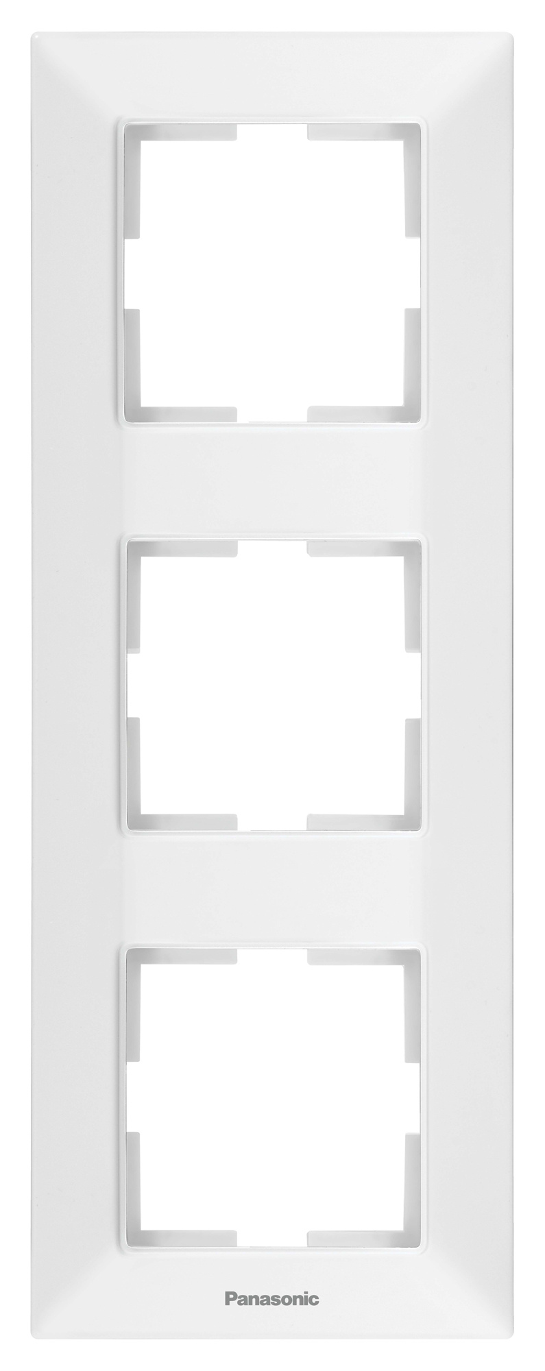 Рамка Panasonic Arkedia Slim WNTF08132WH-RU 3x вертикальный монтаж пластик белый (упак.:1шт)