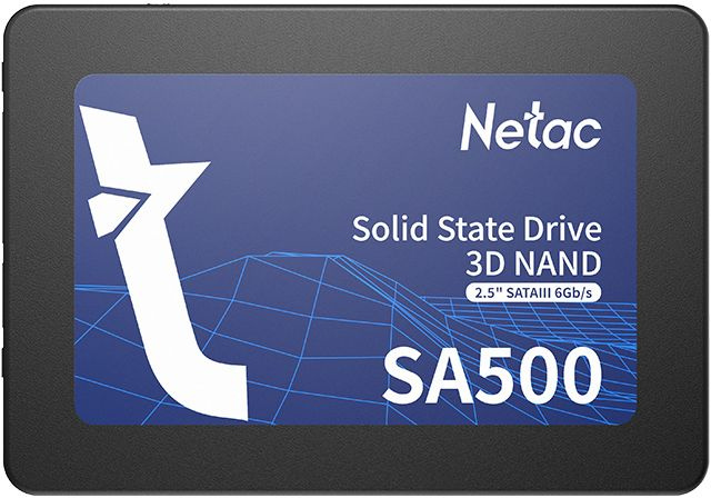 Накопитель SSD Netac SATA III 128Gb NT01SA500-128-S3X SA500 2.5"