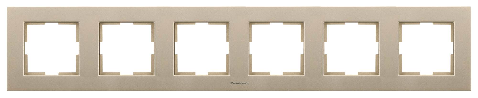Рамка Panasonic Karre Plus WKTF08062BR-RU 6x горизонтальный монтаж пластик бронза (упак.:1шт)