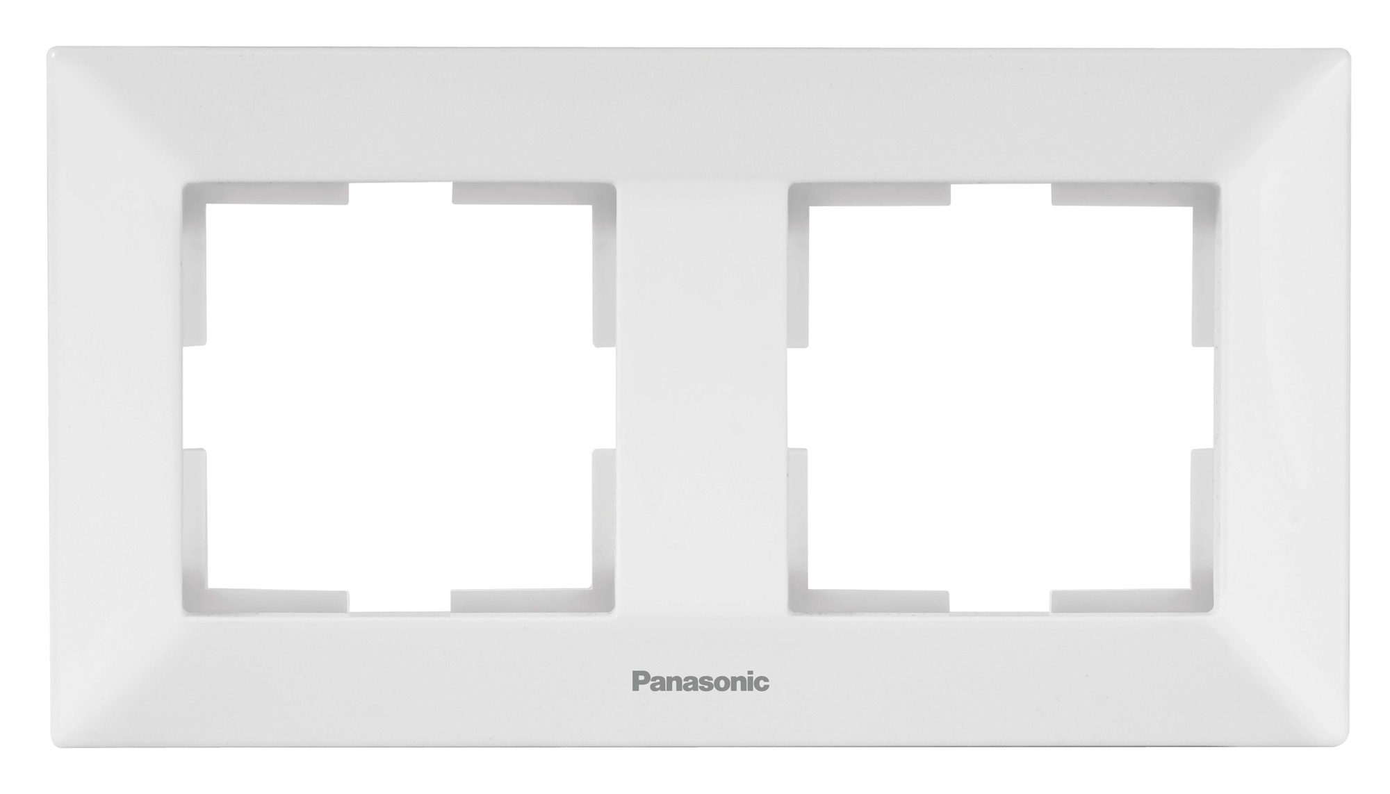 Рамка Panasonic Arkedia WMTF08022WH-RU 2x горизонтальный монтаж пластик белый (упак.:1шт)