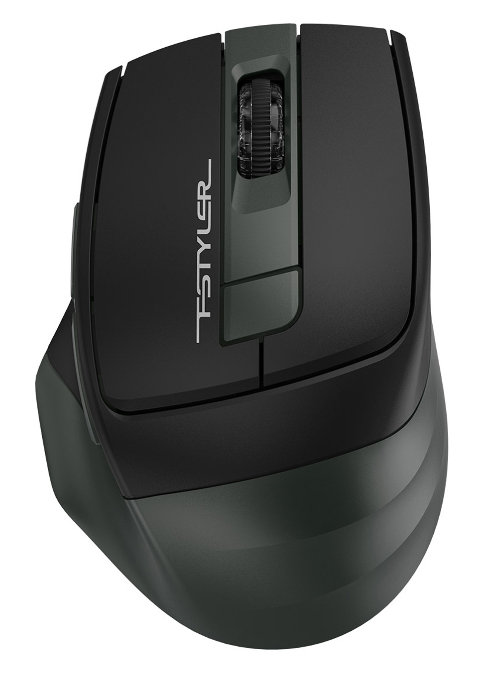 Мышь A4 Fstyler FB35 зеленый/черный оптическая (2000dpi) беспроводная BT/Radio USB (6but)