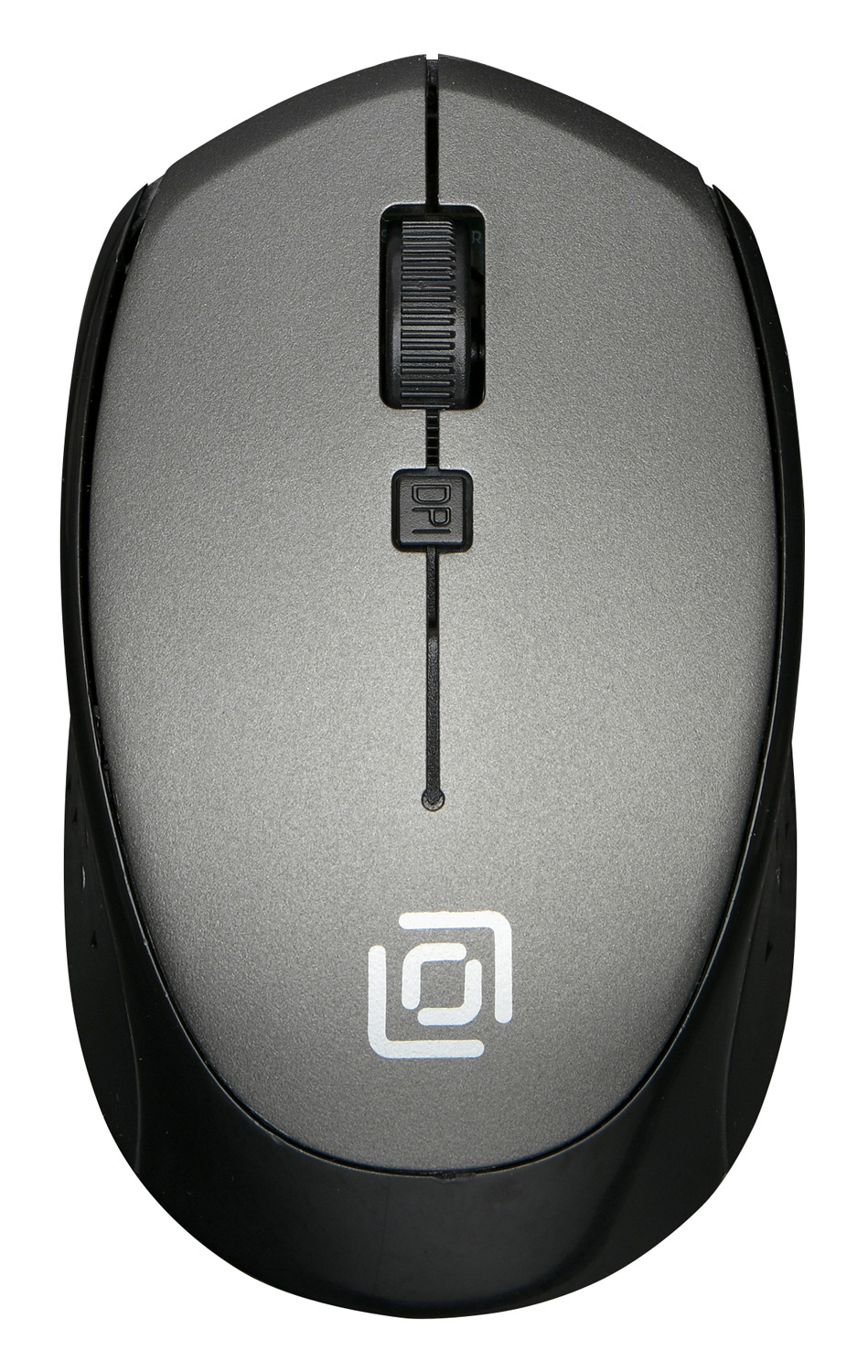 Мышь Оклик 488MW серый/черный оптическая (1600dpi) беспроводная USB (3but)