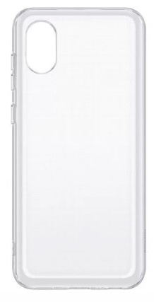 Чехол (клип-кейс) Samsung для Samsung Galaxy A03 Core Soft Clear Cover прозрачный (EF-QA032TTEGRU)