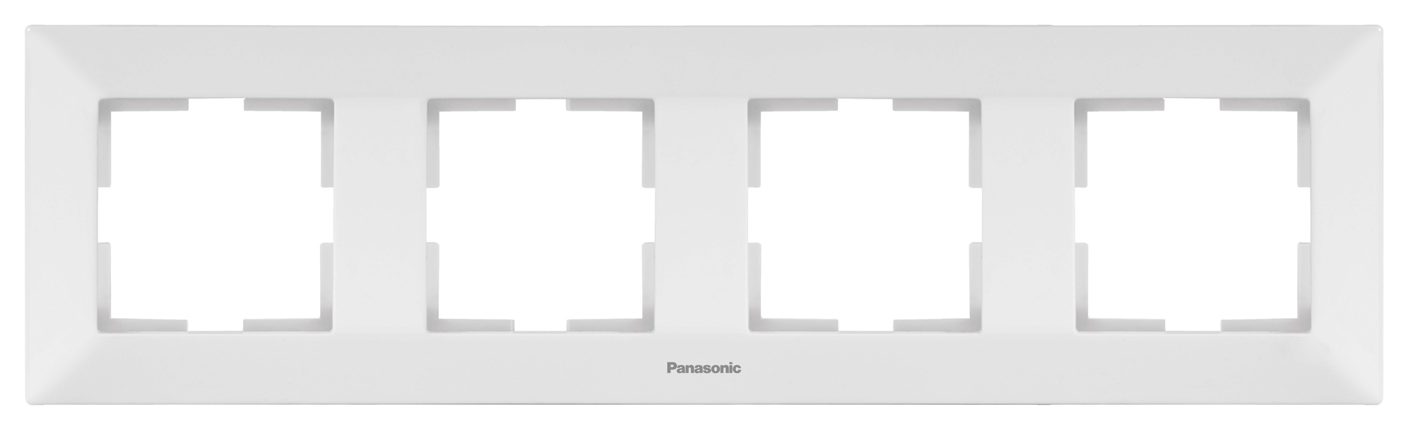 Рамка Panasonic Arkedia WMTF08042WH-RU 4x горизонтальный монтаж пластик белый (упак.:1шт)